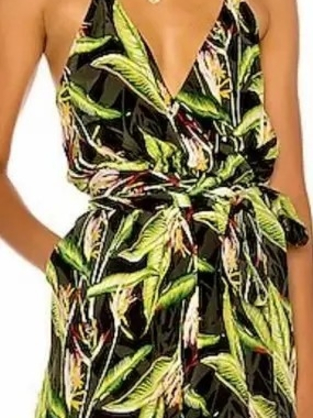 BCBGMaxAzria Tropical Romper